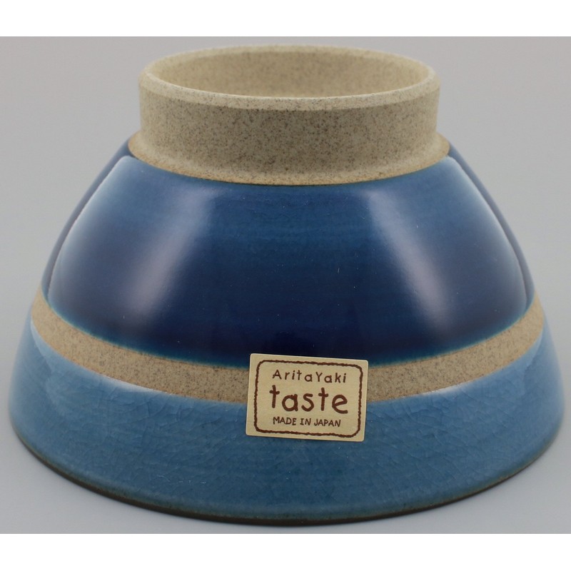 有田焼 kurawa? Bowl Large Two Tone Blue 50465 