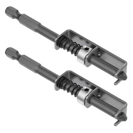 2 Pcs Spring-loaded Screw Holder Bit, Anti-drop Screwdriver Bit Universal Bits Holder Single-Hand Operation Screw Gripper Holders Clamp Fixing Set for Electricians, Mechanics, DIY Home Repai