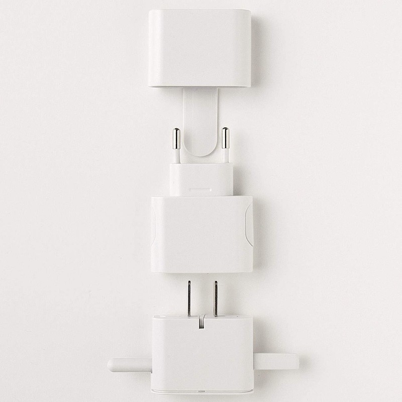 MUJI Travel Plug Adapter Travel Plug Adapter 18365739 White