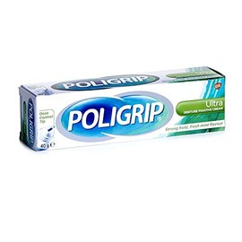 Poligrip 12 x Poligrip Ultra Denture Fixative Cream 40g