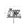 Decoración para tartas de cumpleaños para 20 cumpleaños, ideal para
