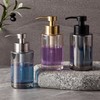 Enra Soap Dispenser, 12 oz Silver Bathroom Soap Dispenser, Stainless