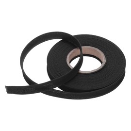 MECCANIXITY 1/2 Inch Single Fold Bias Tape Polyester Continuous Bulk Bias Tape for Sewing,Seaming Quilting Hemming Binding Crafts (Black 10 Yards)