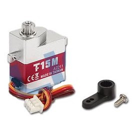 Align T15M Aileron Servo/ T15TM Elevator Servo Suitable for T15 to Increase Micro Helicopter Control Speed, Precision, and Torque Output (T15M Aileron Servo)