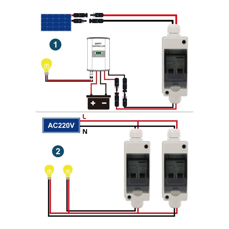 63A PV Circuit Breaker Solar Miniature Circuit Breaker with IP65