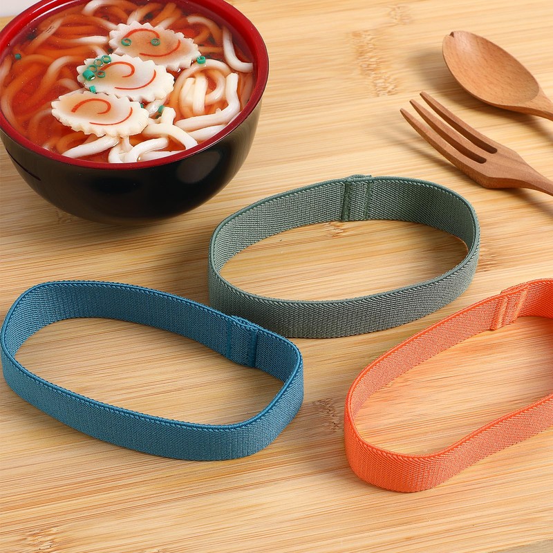 Luxshiny 4pcs Box Bento Box Strap Travel Bento Fixing Strap