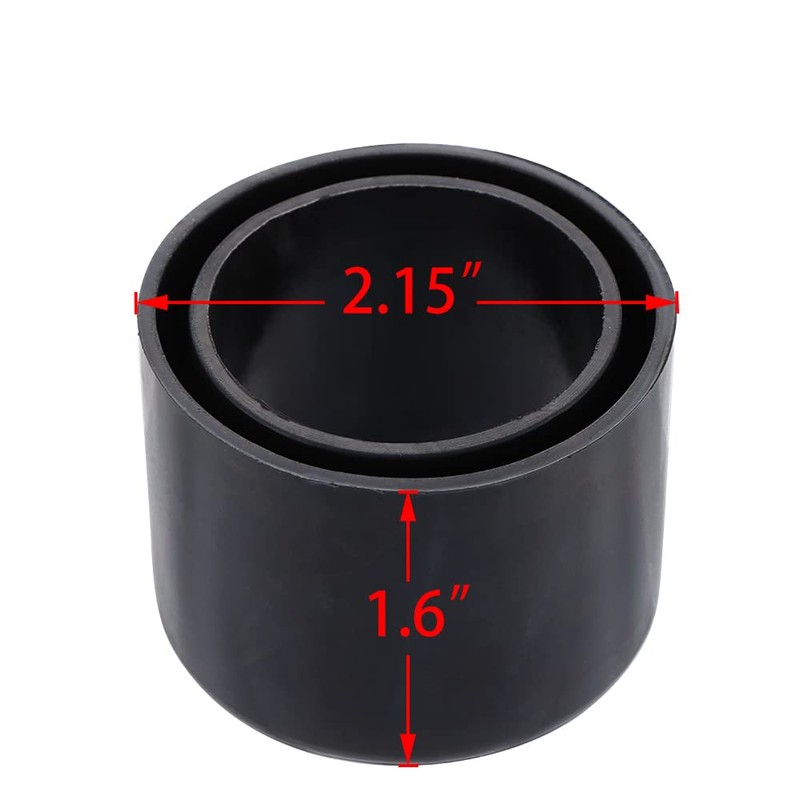 8 Pcs Black Rubber Fishing Rod Holder Tube Insert Protector,