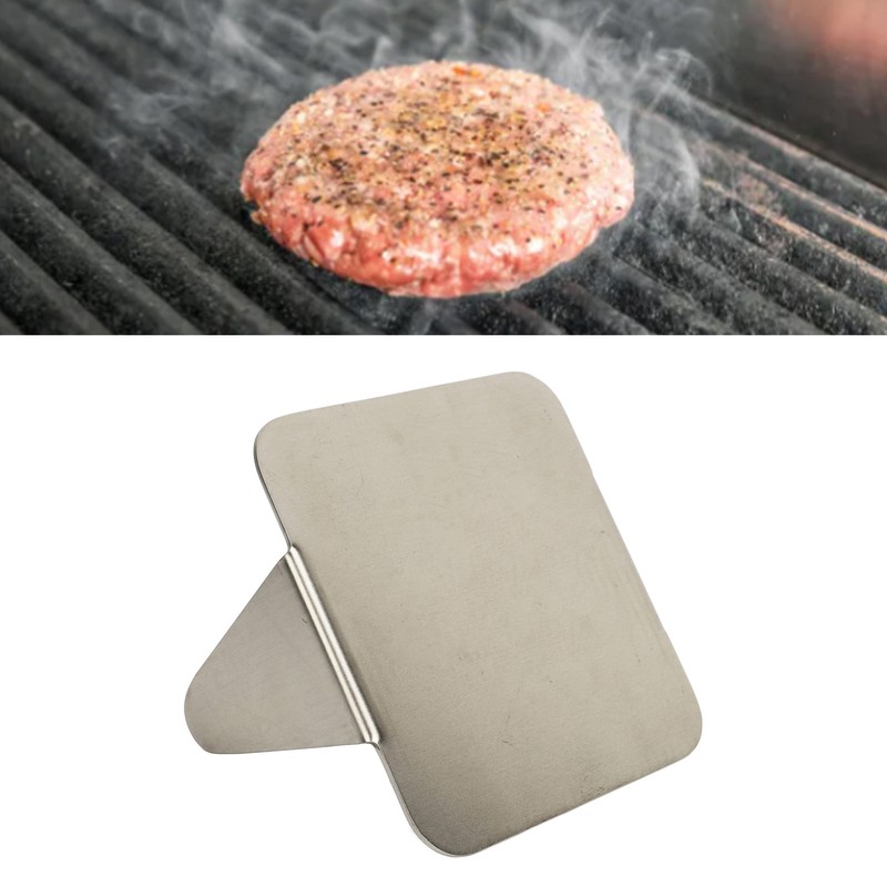 Burger Press Rectangular 304 Stainless Steel Burger Smasher Non Stick