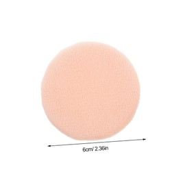 OHPHCALL 10pcs Compact Cosmetic Puff Pure Cotton Round Makeup Blush Powder Applicator Gentle Touch