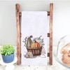 Secarond Fall Pumpkin Leaves Kitchen Dish Towel 18 x 28