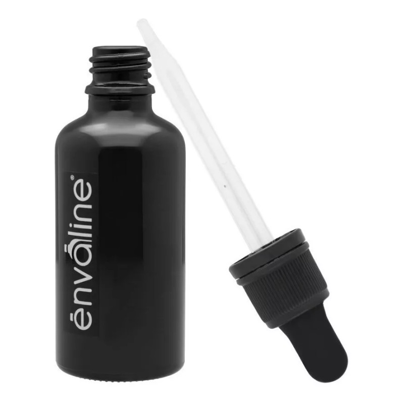 Envaline Frasco Gotero 50 Ml Coated Pipeta Cristal Inviolable 25pz