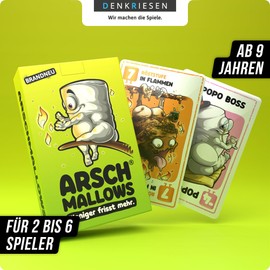 DENKRIESEN ARSCHMALLOWS® – Less Eats More. Card Game | From 9 Years | 2-6 Players | Family Game
