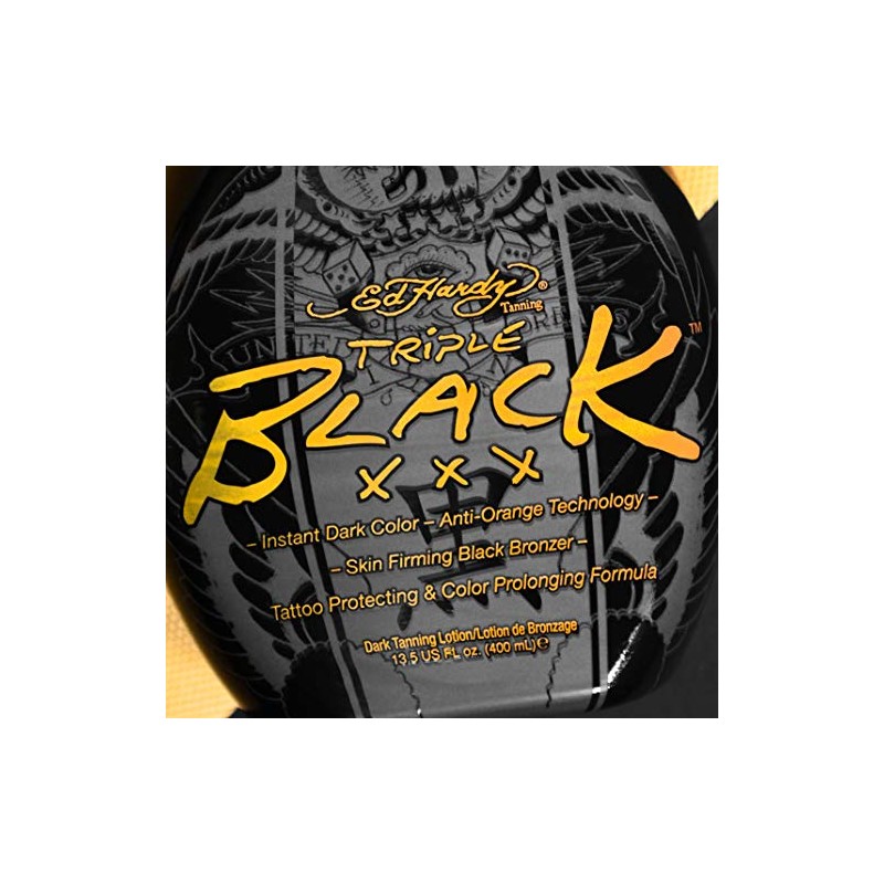 Ed Hardy BLACK XXX Instant Dark Colour Tanning Lotion, 400ml