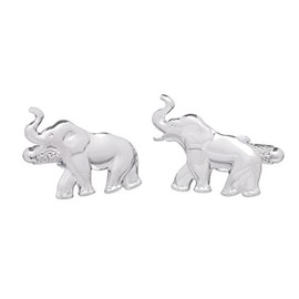 Cufflinks - Elephant Cufflinks in Onyx Art Cufflink Box