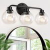 Bathroom Light Fixtures Black Vanity Light, 3 Light Modern Wall