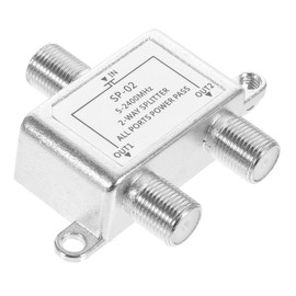 STOBAZA Cable Splitter Dual Output Coax Splitter for Cable Tv and Satellite Easy to Install Compatible and Catv Systems Efficient Signal Distribution for HDTV