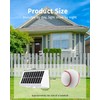 Solar Fence Lights Outdoor Waterproof High Brightness LED Spot Lens