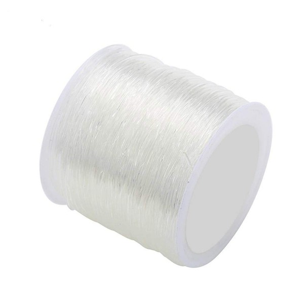 0.8mm Clear Elastic Cord, Elastic Stretch Thread for Jewelry Beading