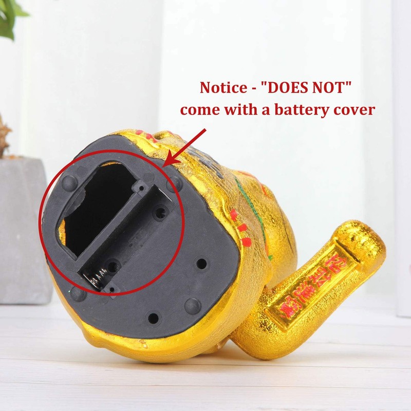 VanEnjoy 6.77" Beckoning Ceramic Maneki Neko Lucky Fengshui Cat