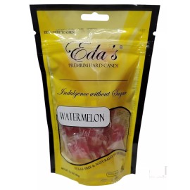 Eda's SugarFree Premium Hard Candy 3.5oz Resealable Bag (Pack Of 1 - Watermelon