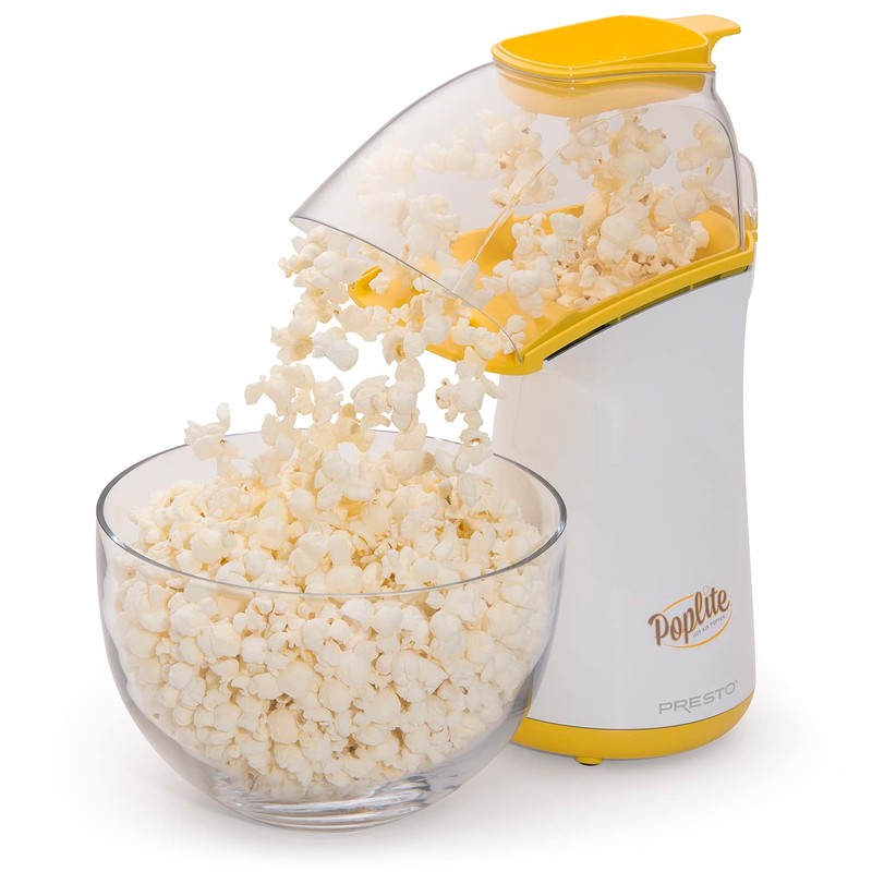 Presto 04820 Poplite Hot Air Popcorn Popper - Built-In Measuring