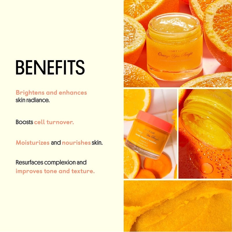 Winky Luxe Orange You Bright Exfoliator - Formulated with Vitamin