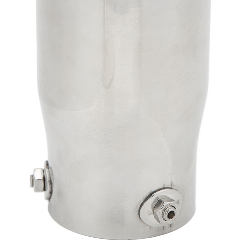 Exhaust Muffler 76mm/2.99in Mirror Polishing Stainless Steel Rear Muffler Exhaust
