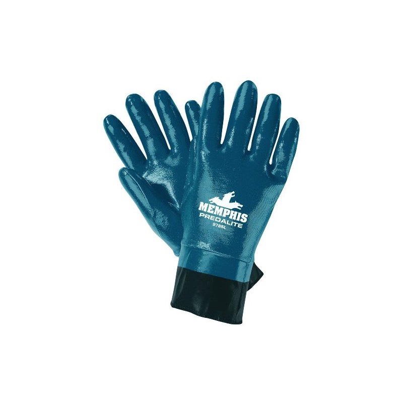 MCR Safety 9786XL Predalite Nitrile Rubber Fully Coated Gloves with