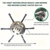 Steel Wire Wheel Grass Trimmer Head, Lightweight Lawn Mower Attachment,