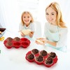Hiceeden 2 Pack 6-Cup Ceramic Muffin Pan, Nonstick Cupcake Baking
