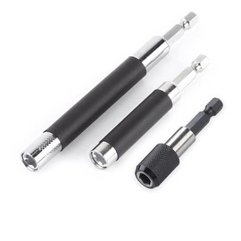 Saipor Pack of 3 Quick Change Bit Holder Magnetic Drill Extension Holder 1/4 Inch Hex Shank Screwdriver Bit Holder Drill Chuck Adapter for Screws Nuts
