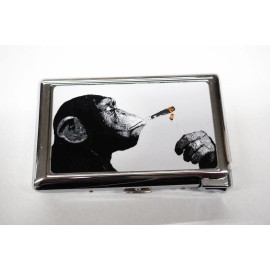 Smoking Monkey Cig Case With Built in Butane Lighter