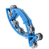 Hand Tambourine Bell Smooth Fish Shaped Double Row Tambourines Musical