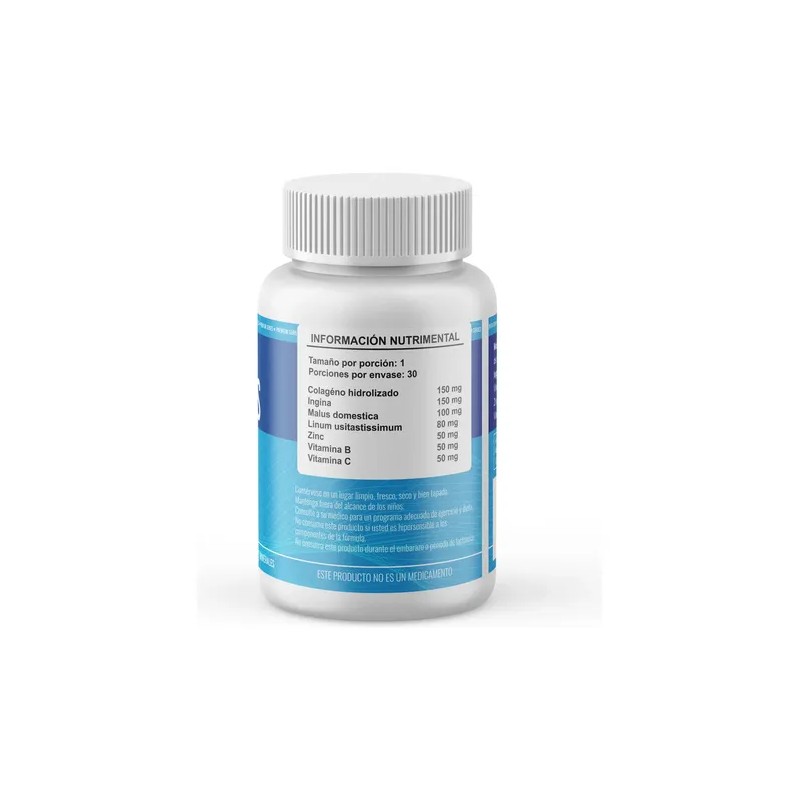 SUPERVITS Vitacaps Con Colageno Hidrolizado 30 Capsulas Sabor Sin Sabor