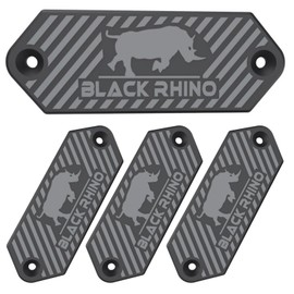 Black-Rhino Magnetic Gun Mount & Holster for Vehicle and Home, Concealed Holder for Handgun, Rifle, Shotgun, Pistol, Revolver | up to 65lbs (Black - 4PACK)
