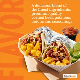 Chef-mate Corned Beef Hash, Canned Food and Canned Meat, 6 lb 11 oz (#10 Can Bulk)