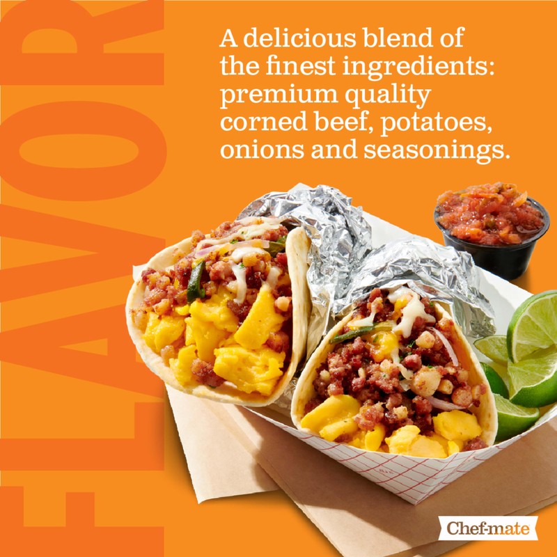 Chef-mate Corned Beef Hash, Canned Food and Canned Meat, 6