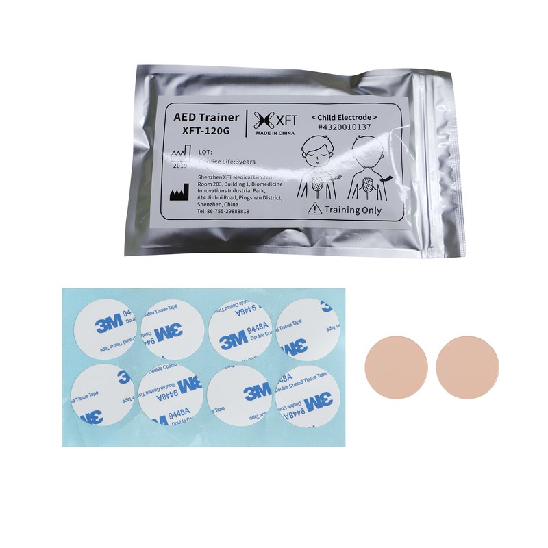 XFT-120G AED Training Electrode Pads, Child Size, 1 Pack Replacement