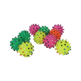 Petyoung Squeaky Dog Ball, 10 Pack Dog Ball Teeth Cleaning Chew Toy Pet Training Balls for Pets