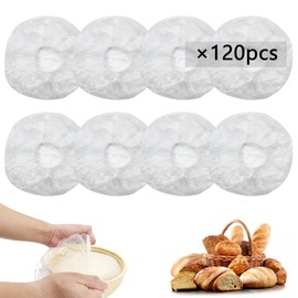 120pcs Shower Caps for Sourdough Bread, Reusable Bowl Covers for Proofing, Plastic Bread Covers With Elastic