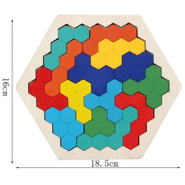 EACHHAHA Hexagon Wooden Puzzle Box Toy, Montessori Toy for Children, Creative Educational Toy, Promotes Spatial Imagination and Logical Thinking, Learning Puzzle Toy