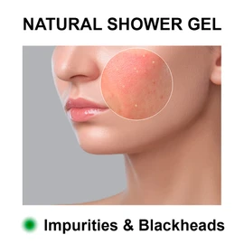 Shower Gel, Bath Soap and Shampoo (Body, Face and Hair) Fights Body Odour Detoxifies and Cleans the Skin Deeply - 3 x 200 ml