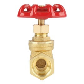 Tap 1 Inch Stop Valve, 1 Inch Shut-off Valve, 1 Inch Valve Top, DN15 Brass Slider BSPP G1/2 Rotary Vane 232 PSI for Water Oil Gas