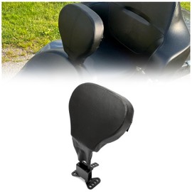 Kojem Motorcycle Rider Driver Backrest Adjustable Compatible with 2009-2023 Harley Davidson Touring Street Glide Road King Road Glide Comfort Stitch Backrest Mounting Kit