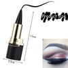 SHUOHONG Pack of 2 Matte Quick-Drying Eyeliner Waterproof Eyeliner Black