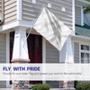 Anley Fly Breeze 4x6 Foot Solid White Flag - Vivid