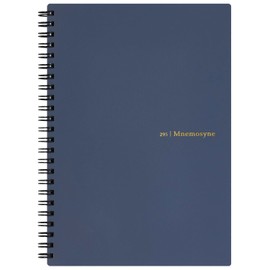 Maruman MNEMOSYNE Soft Cover Notebook 8.27 x 5.83 Inches (A5), 7mm ruled 24-line, 80 Sheets, Navy, 1 ea. (N295-72)