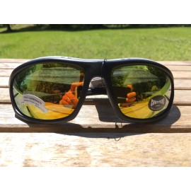 Choppers CP92803 Padded Foam Sunglasses Motorcycle ATV Glasses Black Mirror Lens