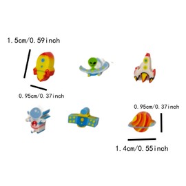 300 Pcs Mini Erasers for Kids, Cute Erasers Bulk Classroom Erasers Bulk Pencil Erasers for Kids Party Favor Home School Work Classroom Rewards Prizes Gifts (Space)