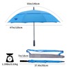 RUMBRELLA 55/62 Inch UV Golf Umbrella Large Oversize Double Canopy